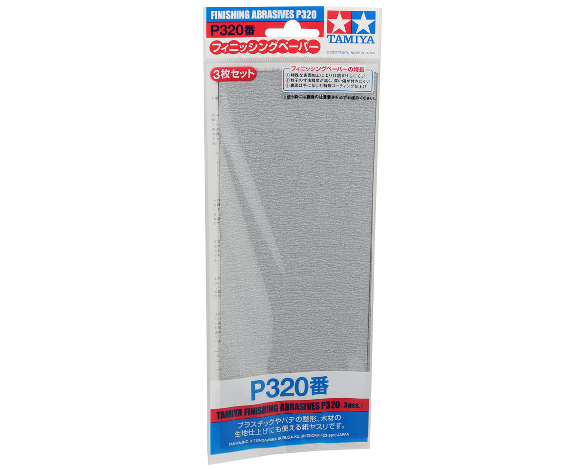 Tamiya Finishing Abrasives (3) (320 Grit)