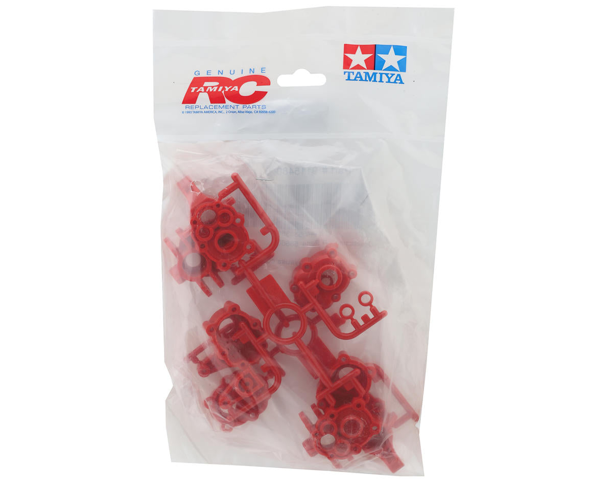 Tamiya G6-01TR Gear Reduction Portal Axle Housing Set (Red) (R Parts)
