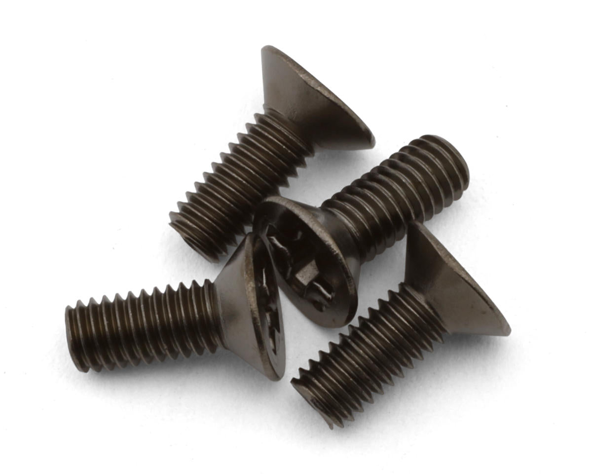 Tamiya 3x8mm Flat Head Philips Screws (4)