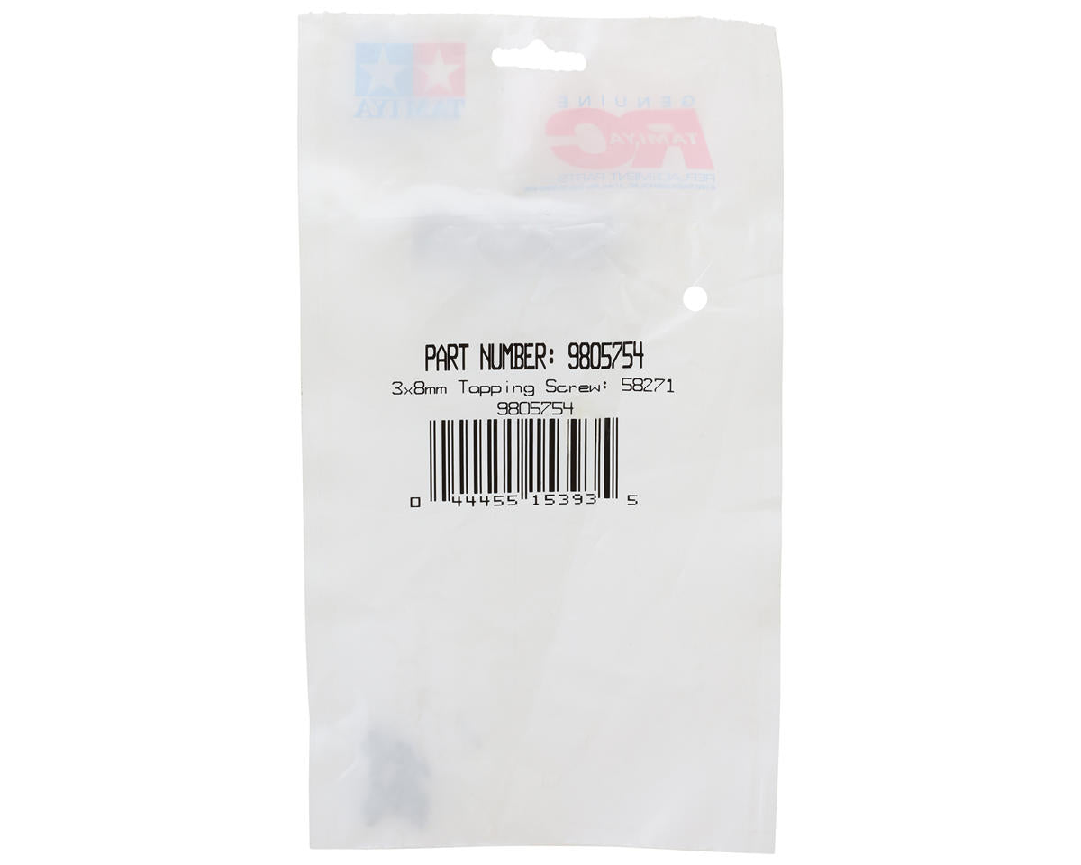 Tamiya 3x8mm Self Tapping Screws (10)