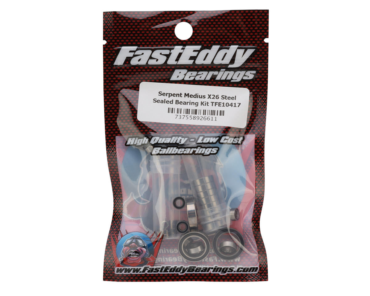 FastEddy Serpent Medius X26 Steel Sealed Ball Bearing Kit