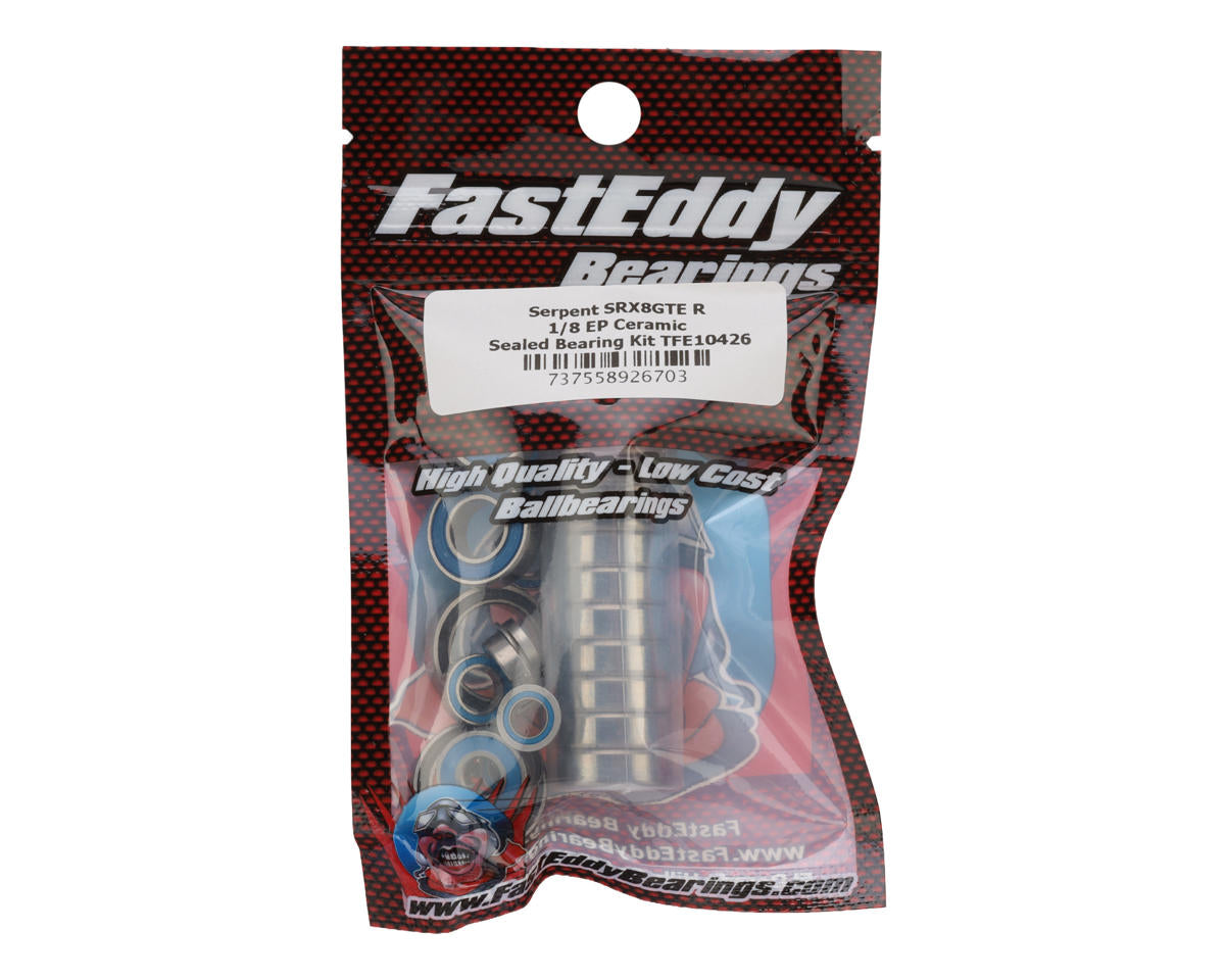 FastEddy Serpent SRX8 GTE R 1/8 EP Ceramic Sealed Ball Bearing Kit