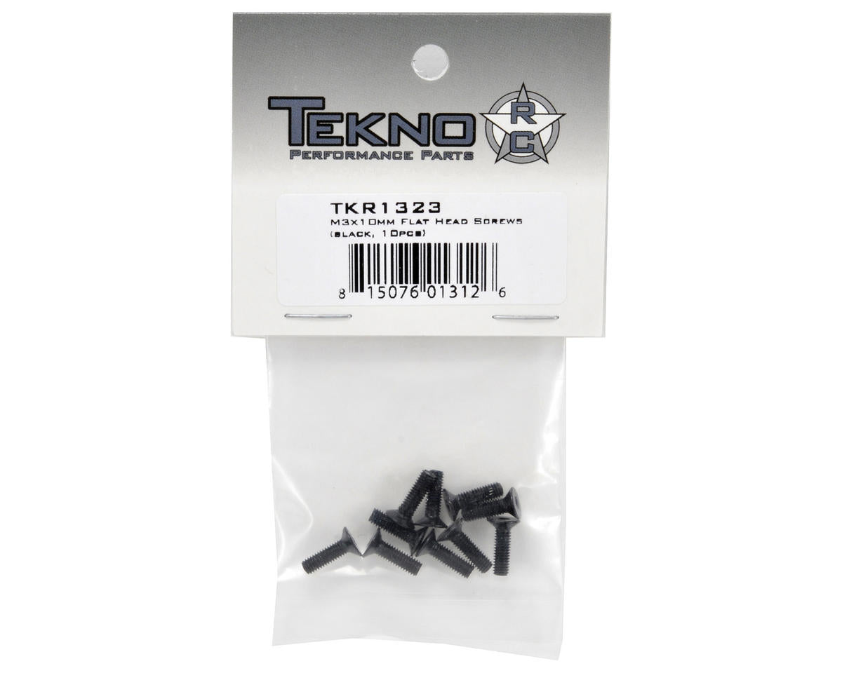 Tekno RC 3x10mm Flat Head Screw (10)