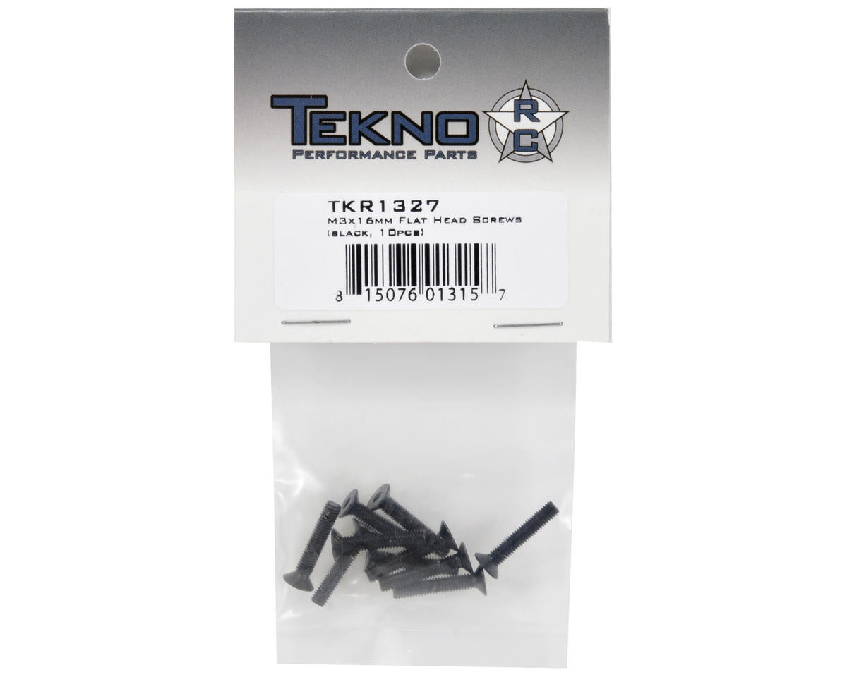 Tekno RC 3x16mm Flat Head Screw (10)