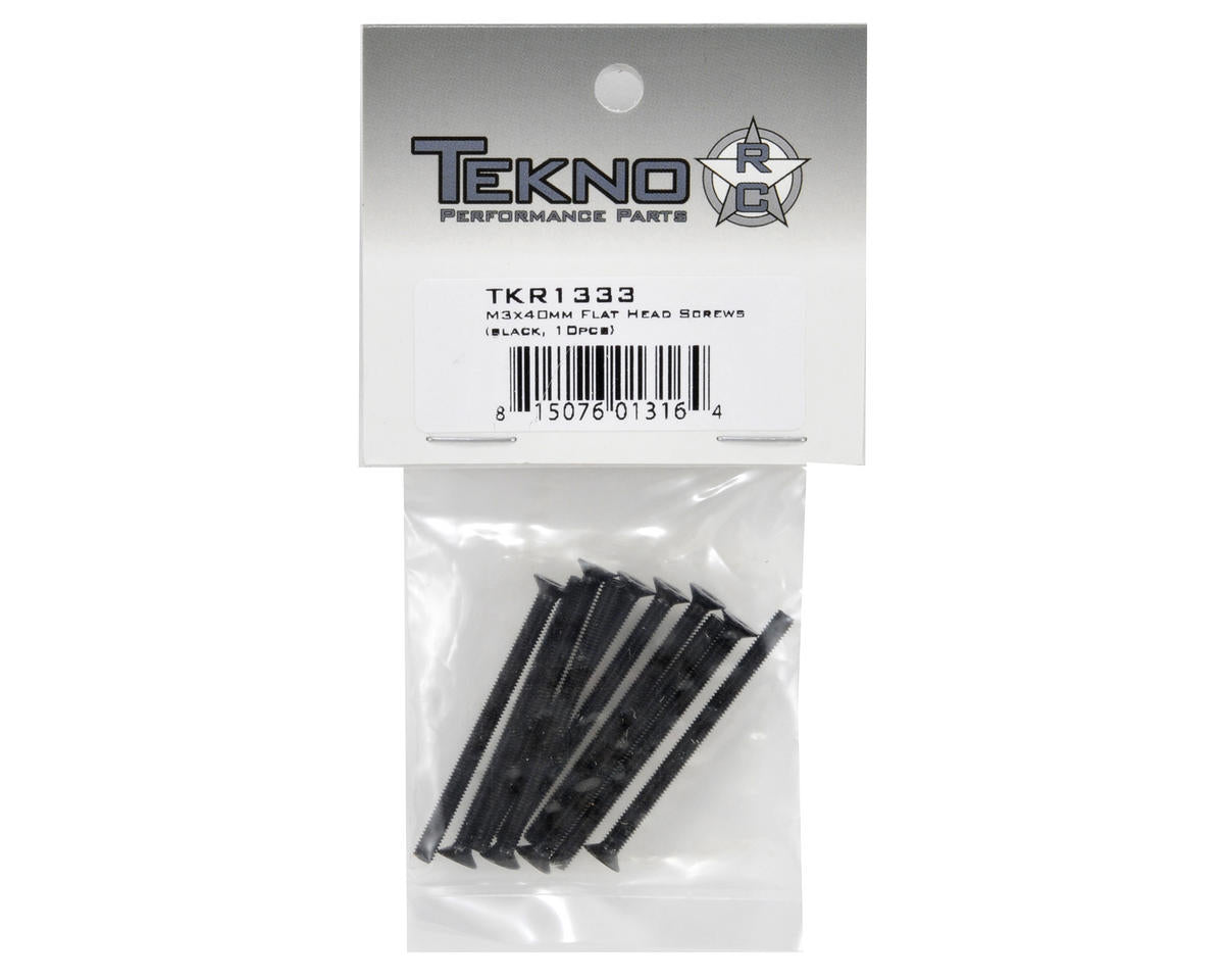 Tekno RC 3x40mm Flat Head Screw (10)
