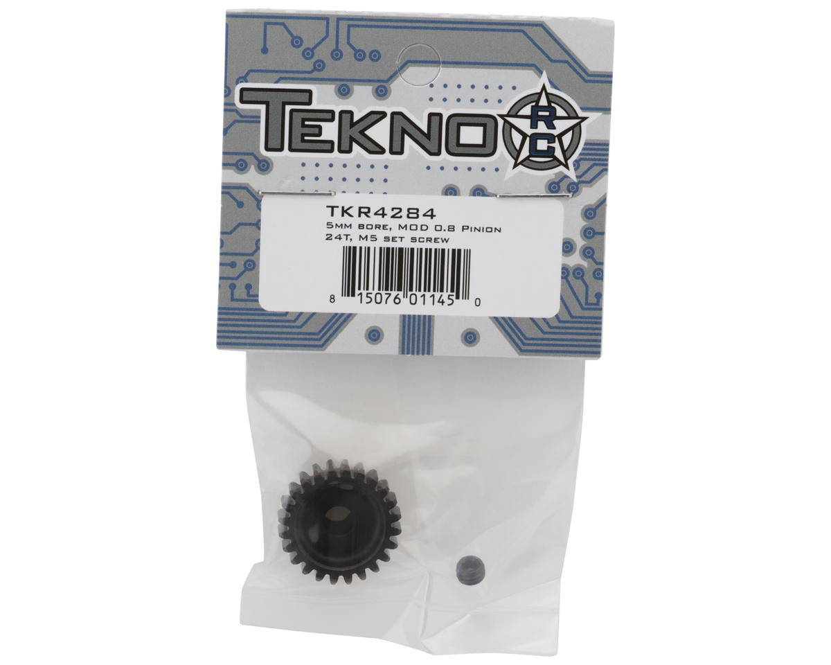 Tekno RC Steel Mod 0.8 Pinion Gear (5mm Bore) (24T)