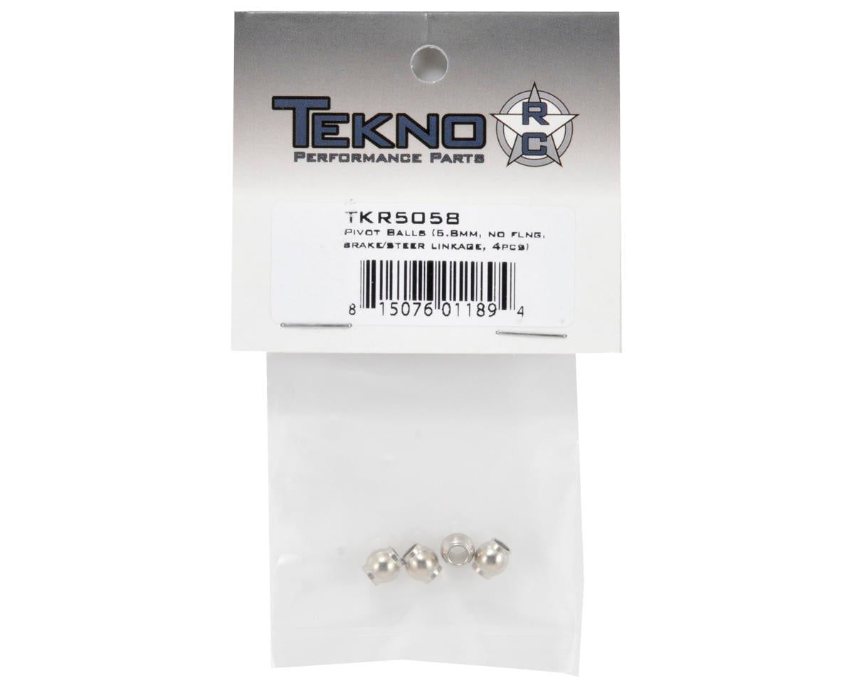 Tekno RC Steel 5.8mm Brake & Steering Linkage Pivot Ball Set (4)