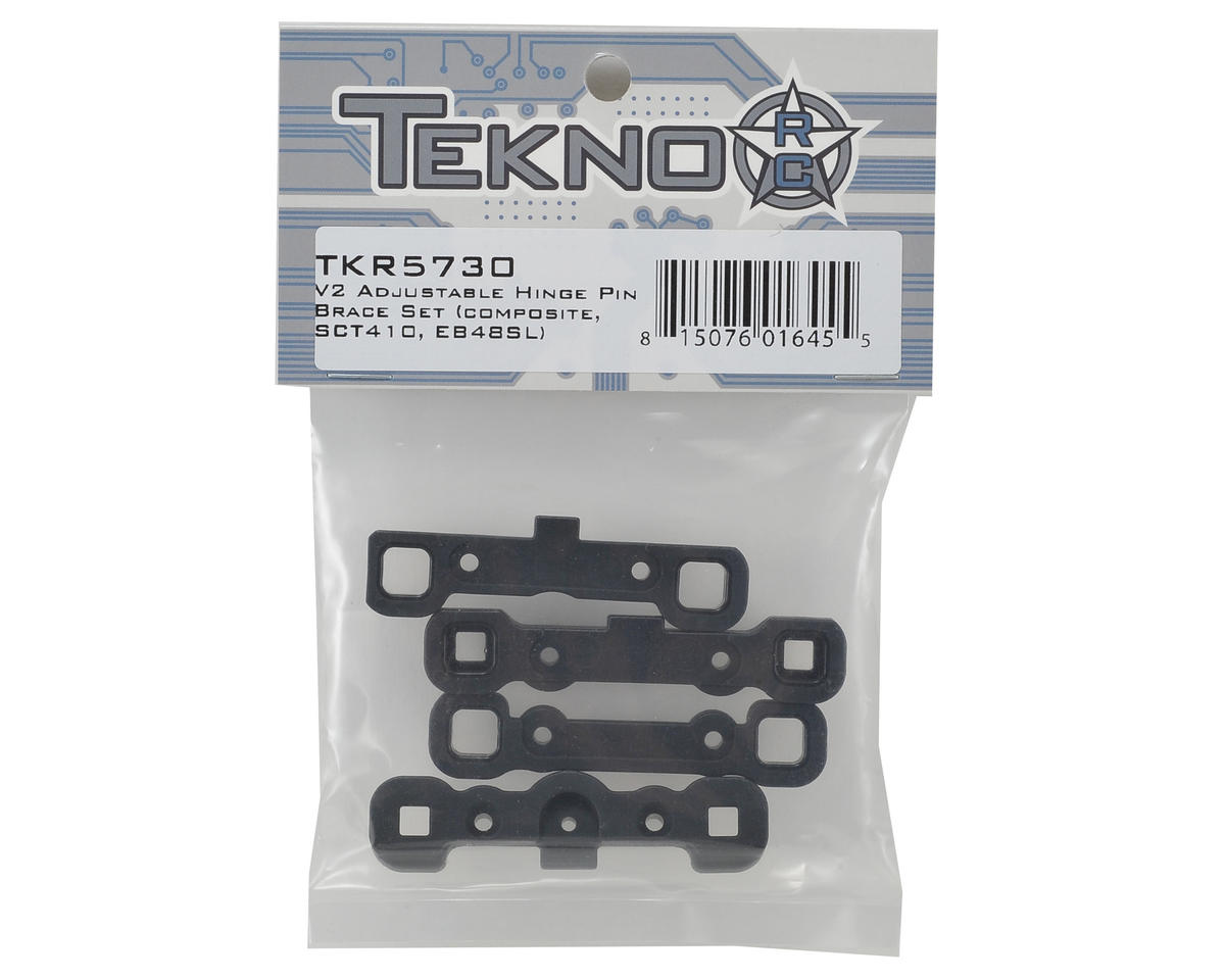 Tekno RC V2 Composite Adjustable Hinge Pin Brace Set