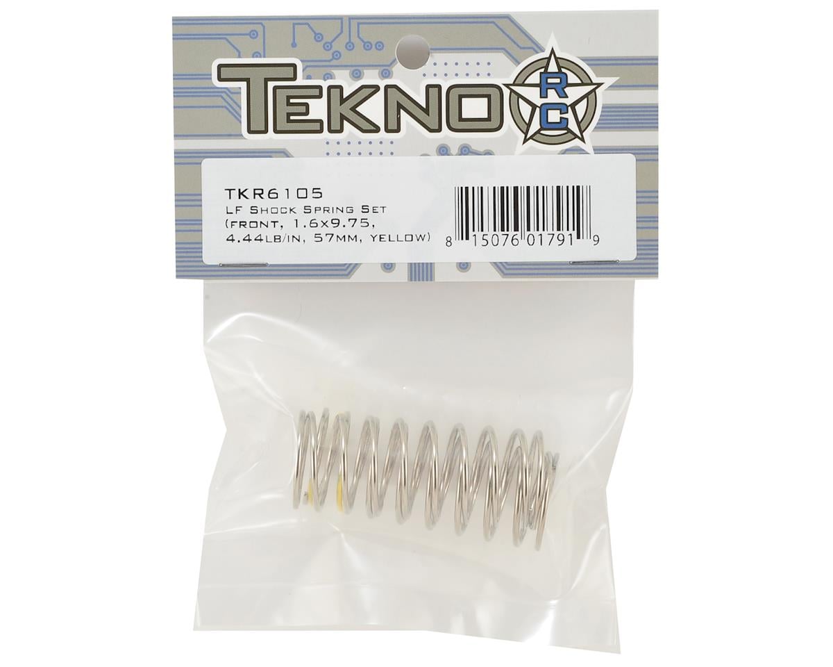 Tekno RC Low Frequency 57mm Front Shock Spring Set (Yellow - 4.44lb/in)