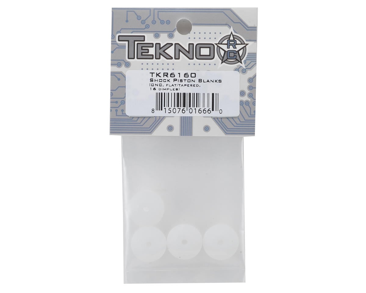 Tekno RC CNC Flat/Tapered Shock Pistons (4) (Blank)