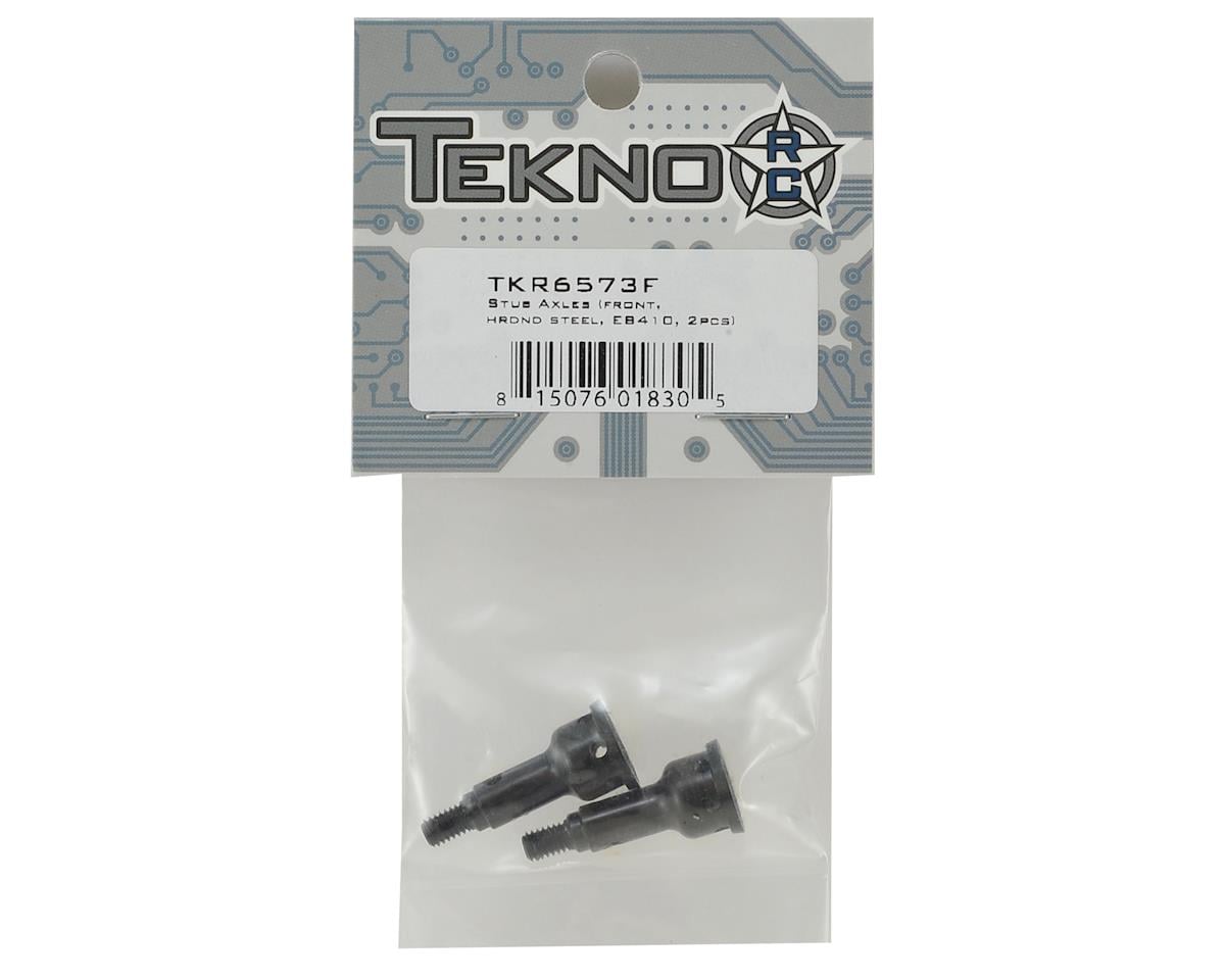 Tekno RC EB410 Front Hardened Steel Stub Axles (2)