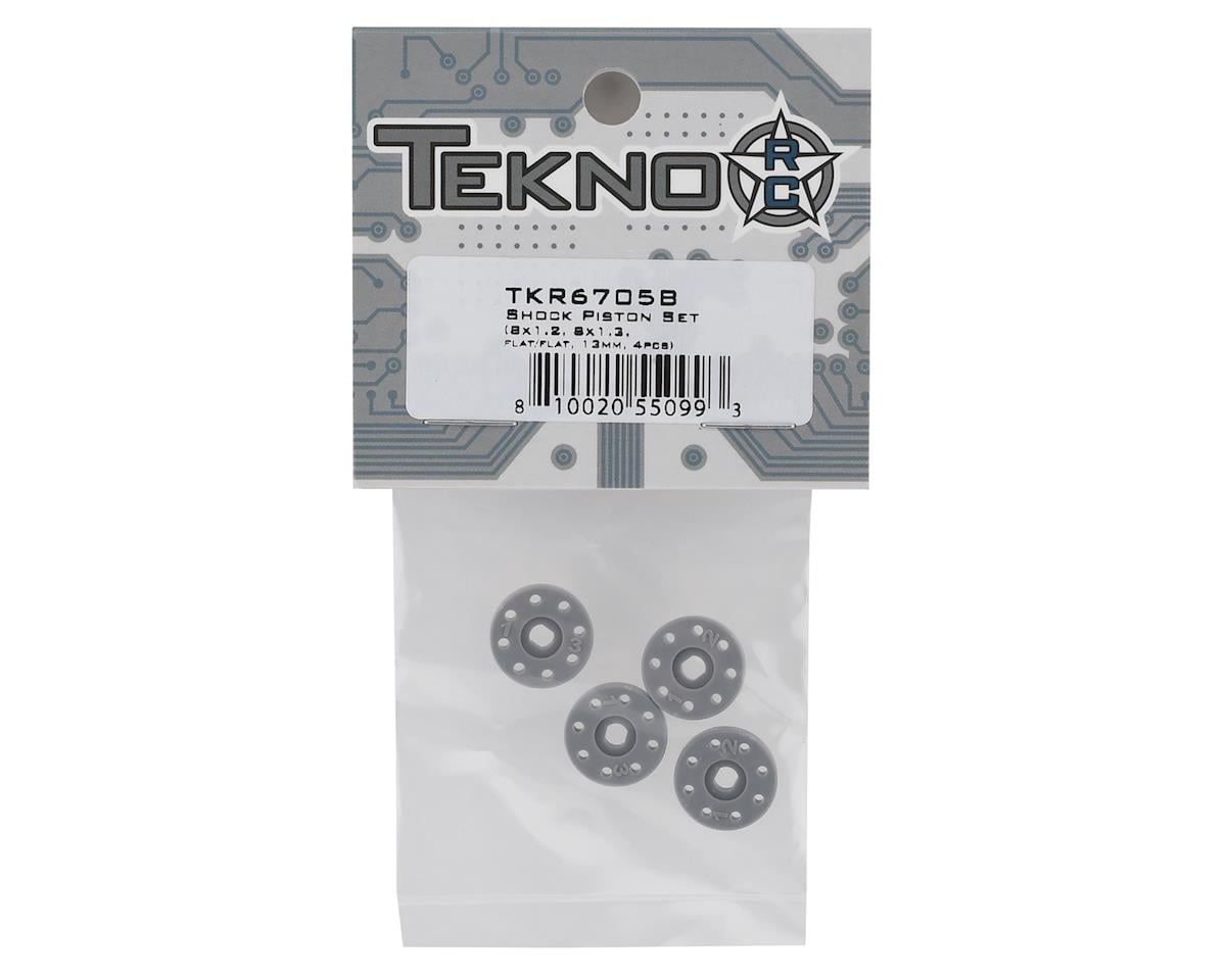 Tekno RC EB410.2 13mm Shock Piston Set (4) (8x1.2, 8x1.3)