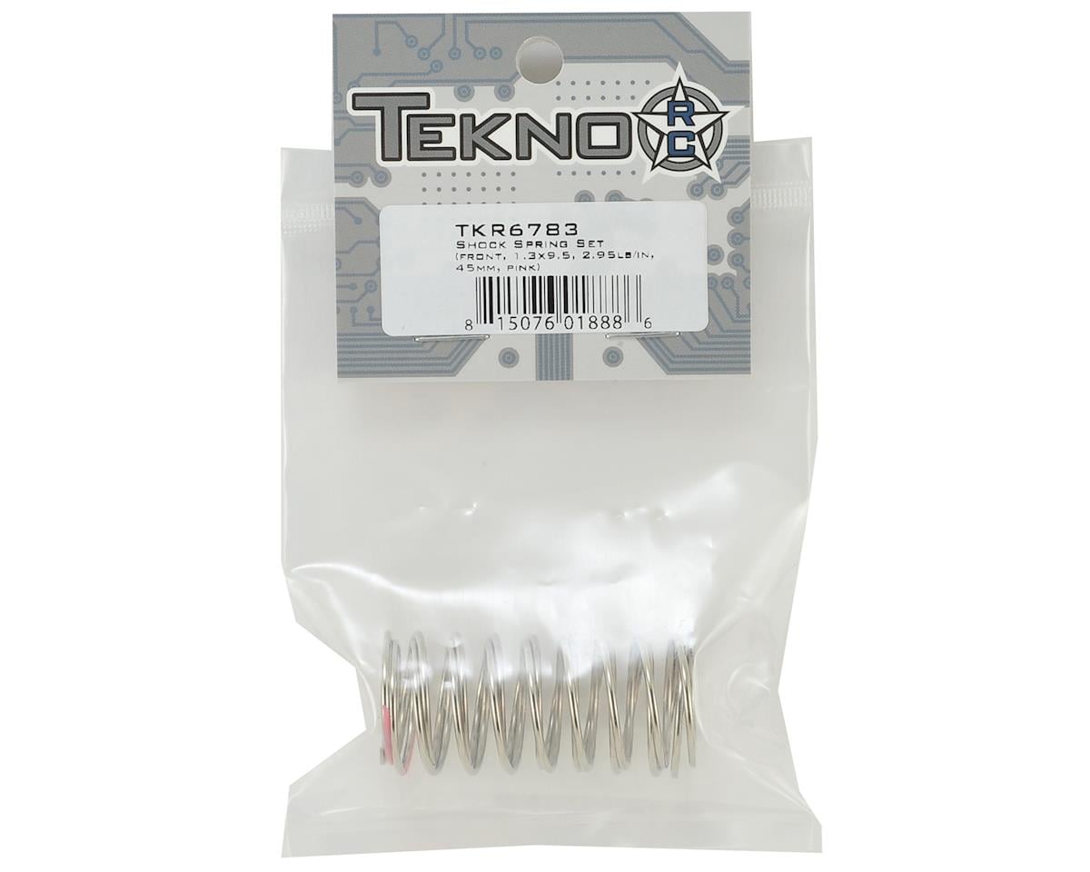Tekno RC 45mm Front Shock Spring Set (Pink - 2.95lb/in) (1.3x9.5)