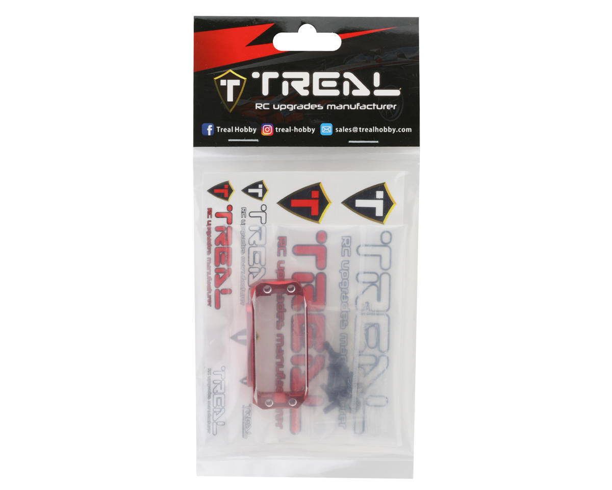 Treal Hobby Axial Capra CNC Aluminum Servo Mount (Red)