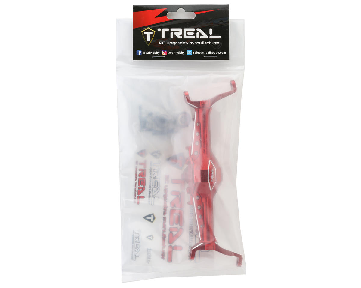 Treal Hobby Axial Capra CNC Aluminum One Piece Front Axle Housing (Red)