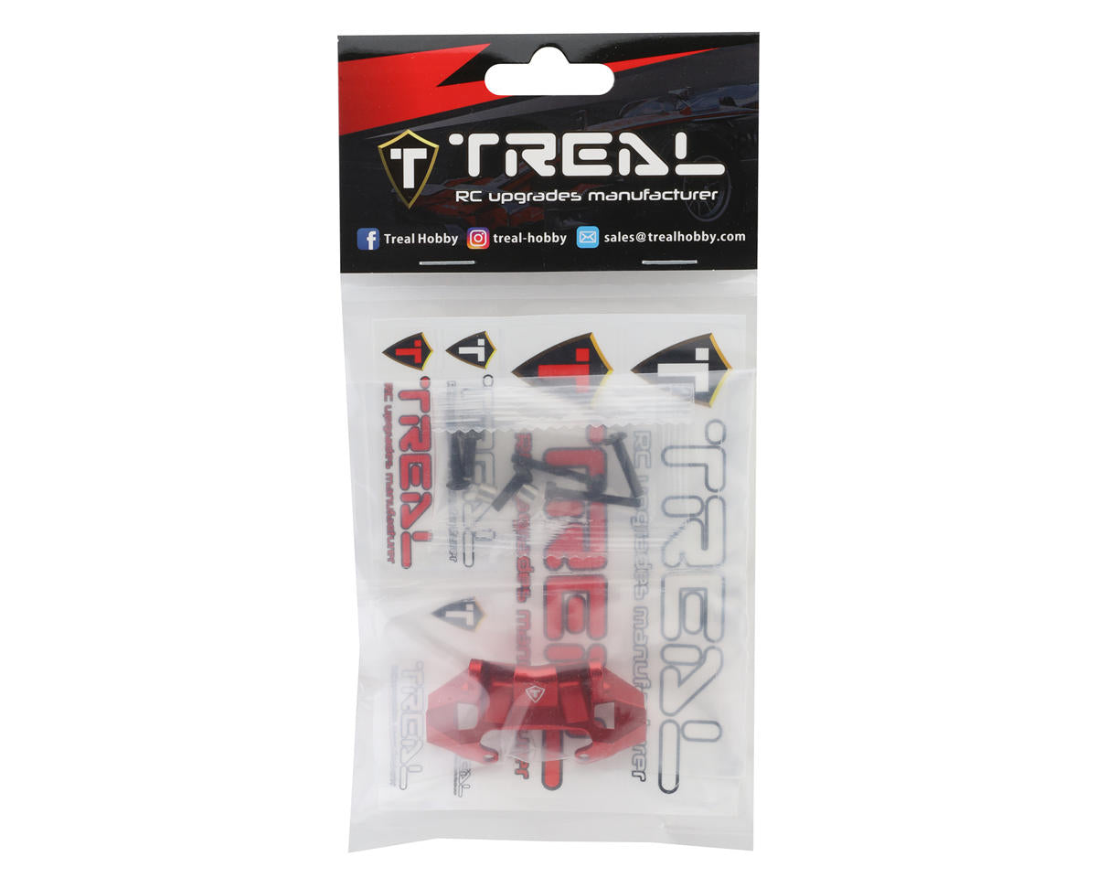 Treal Hobby Axial Capra CNC Aluminum Rear Upper Link Riser Mount (Red)