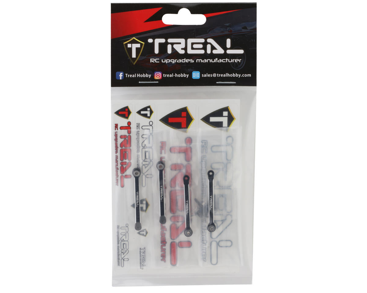 Treal Hobby FCX24 Aluminum Upper Links Set (Black)