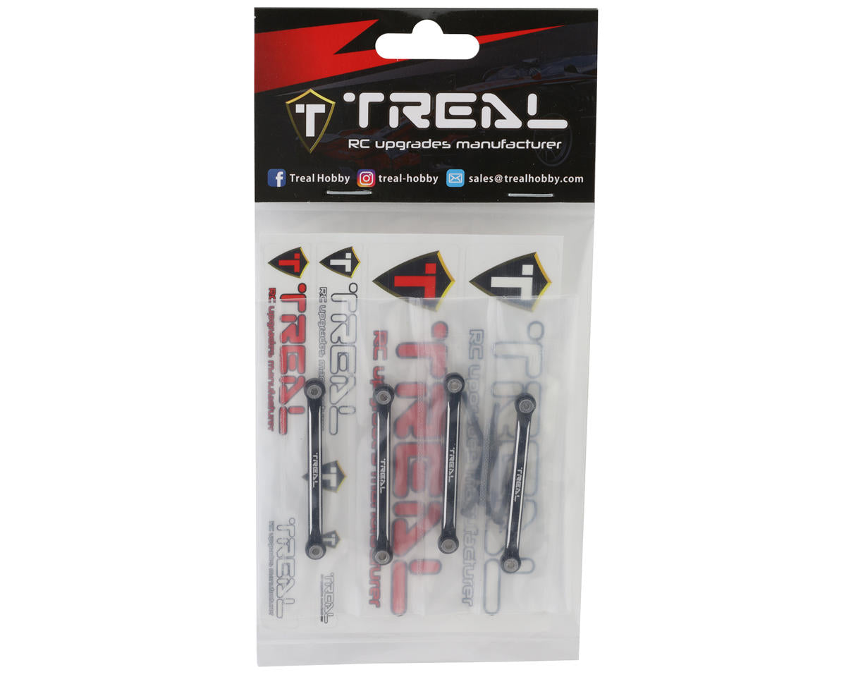 Treal Hobby FCX24 Aluminum Lower Links Set (Black)