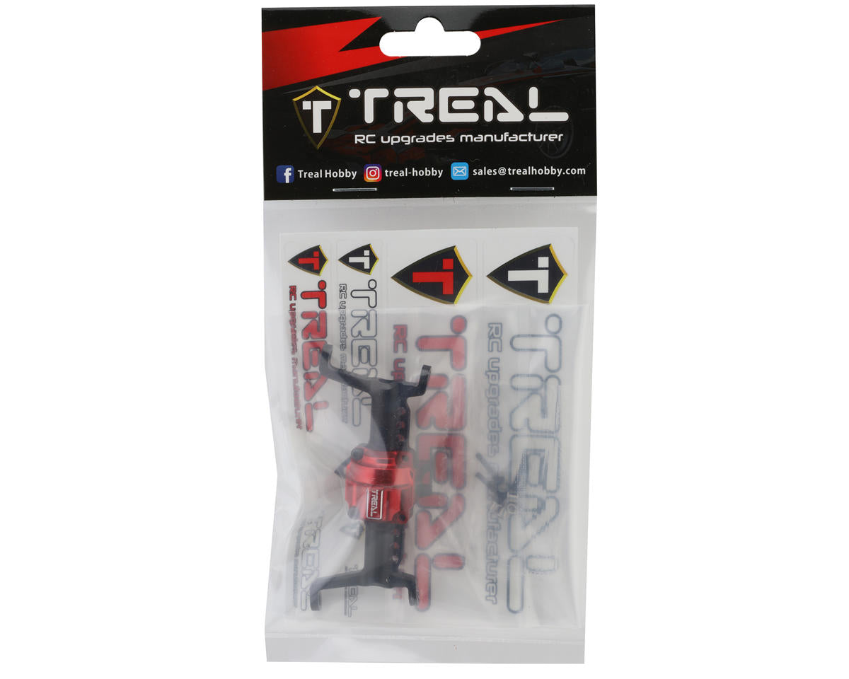 Treal Hobby FCX24 Aluminum Front Portal Axle Housing (Black)