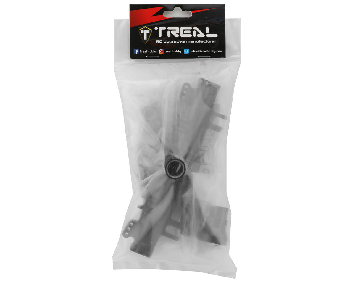 Treal Hobby Losi LMT CNC-Machined Aluminum Rear Axle Housing (Black)