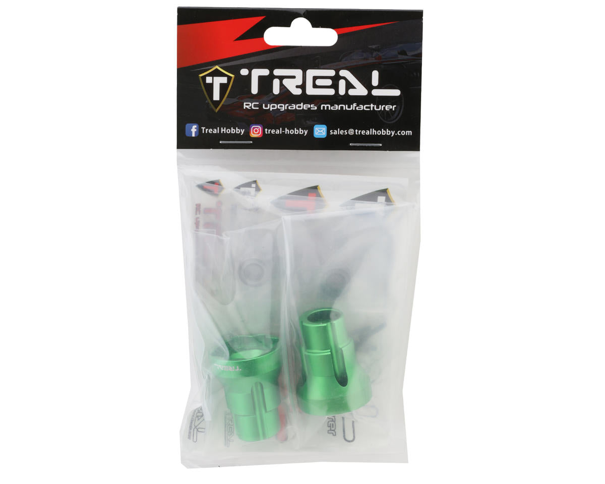 Treal Hobby Losi LMT Aluminum Rear Axle Mounts (Green) (2) (3 Degree)