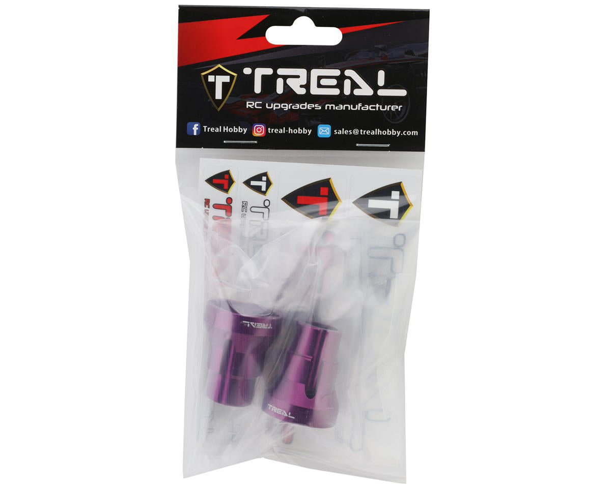 Treal Hobby Losi LMT Aluminum Rear Axle Mounts (Purple) (2) (3 Degree)