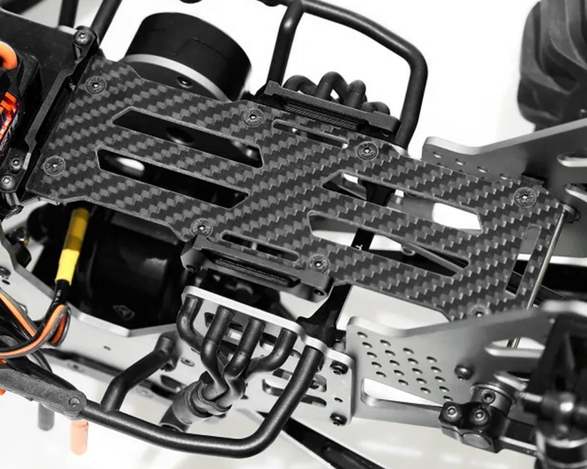 Treal Hobby Losi® LMT 2.0 LCG Carbon Fiber & Aluminum Battery Tray Set