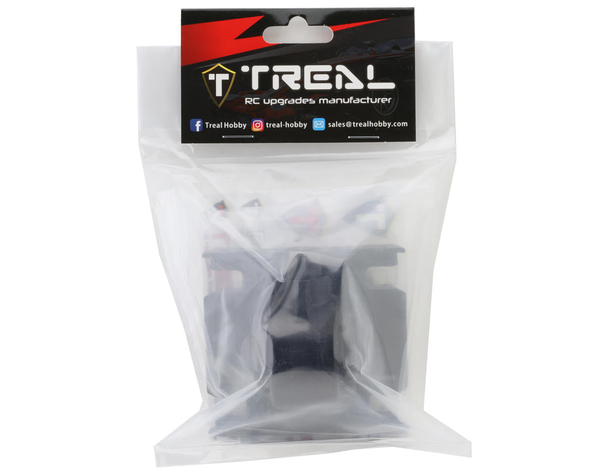 Treal Hobby Losi LMT Aluminum Gearbox Housing Set w/Covers (Black)
