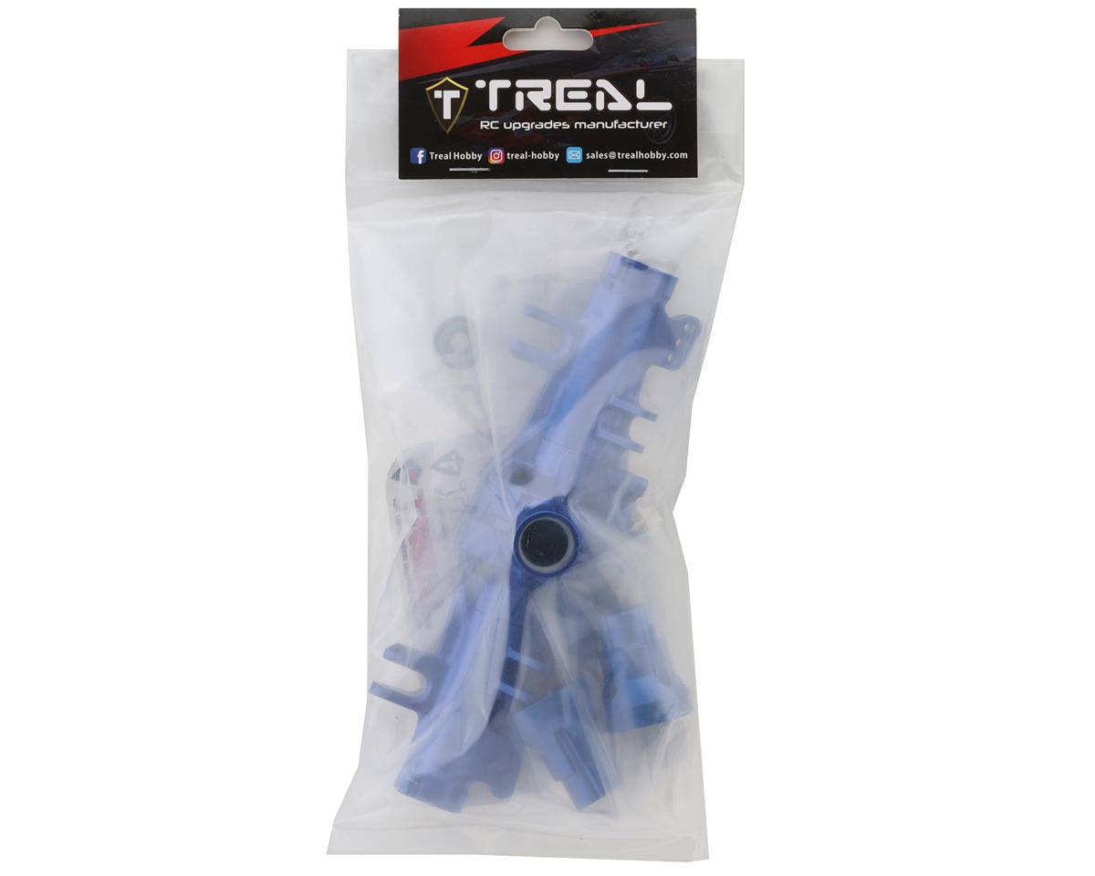 Treal Hobby Losi LMT CNC-Machined Aluminum Rear Axle Housing (Blue)