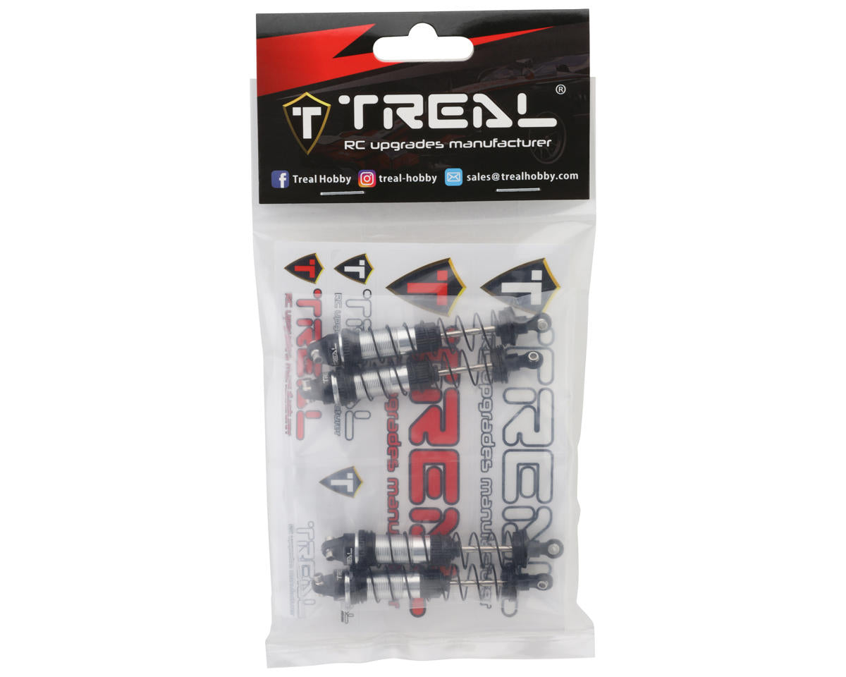 Treal Hobby Losi® Mini LMT 6061 Aluminum Threaded Shock Set (Silver) (4)