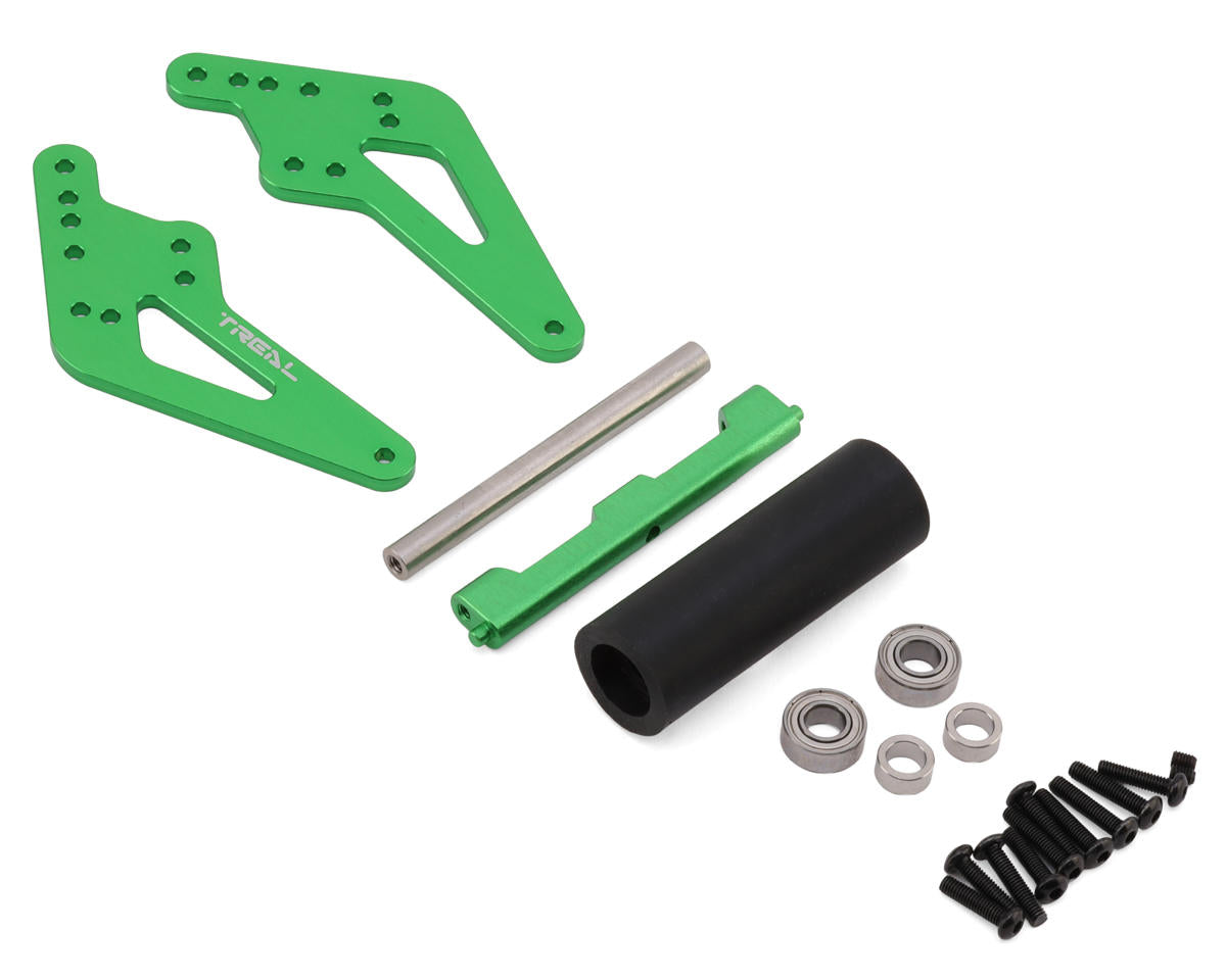 Treal Hobby Losi LMT 2.0 7075 Aluminum Adjustable Rear Wheelie Bar (Green)