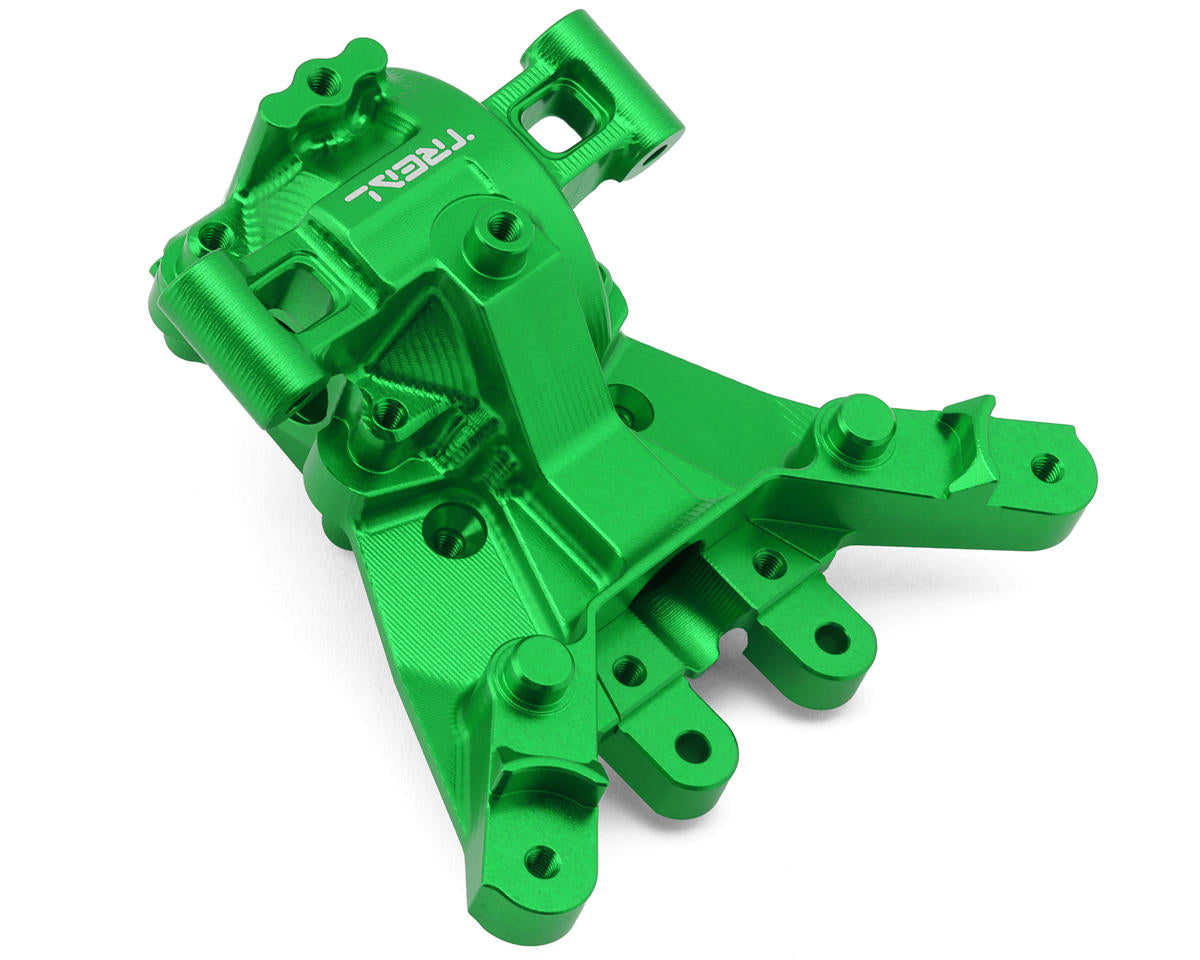 Treal Hobby Aluminum Front Gearbox Set for Traxxas® Maxx® Slash® (Green)