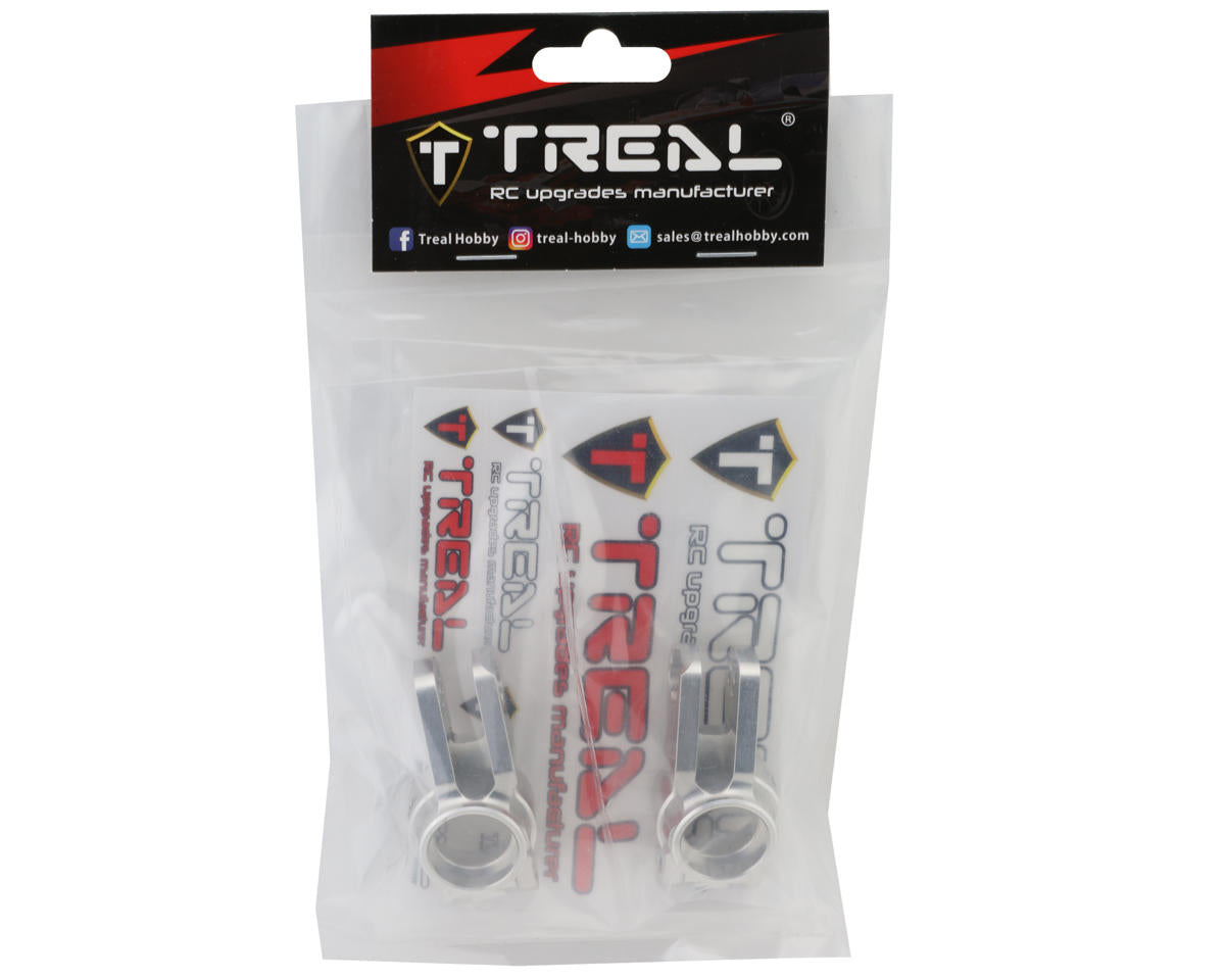 Treal Hobby Arrma 6S BLX 7075 Aluminum Rear Hub Set (Silver) (2)