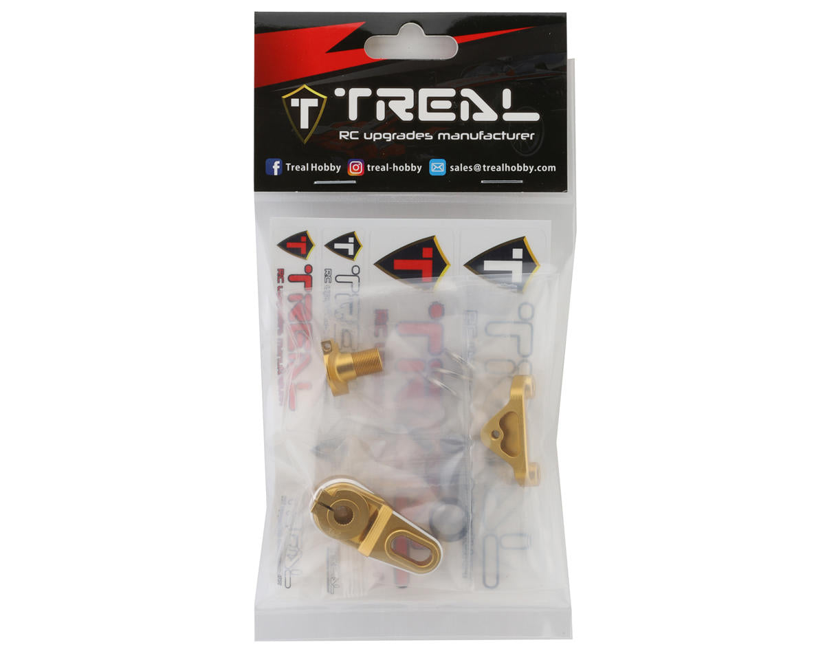 Treal Hobby Losi Promoto MX CNC Aluminum Clamping Servo Saver (25T/23T) (Gold)