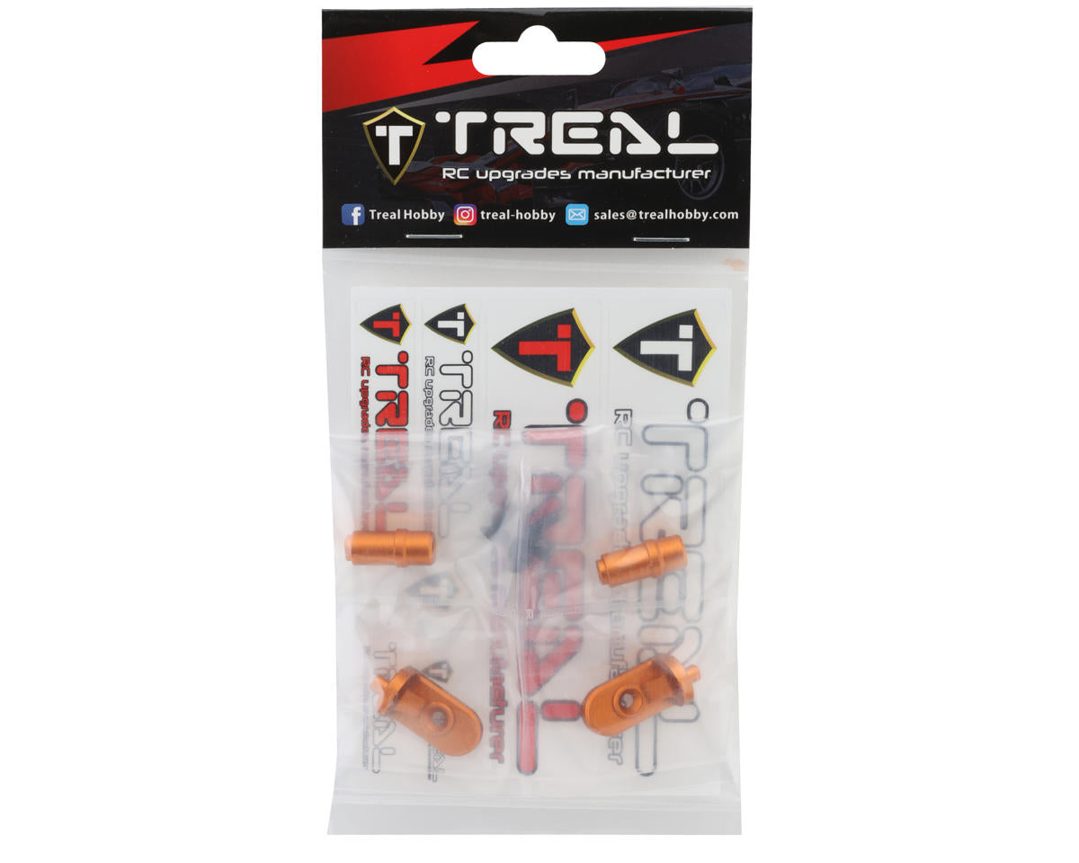 Treal Hobby Promoto CNC Aluminum Foot Pegs (Orange) (2)