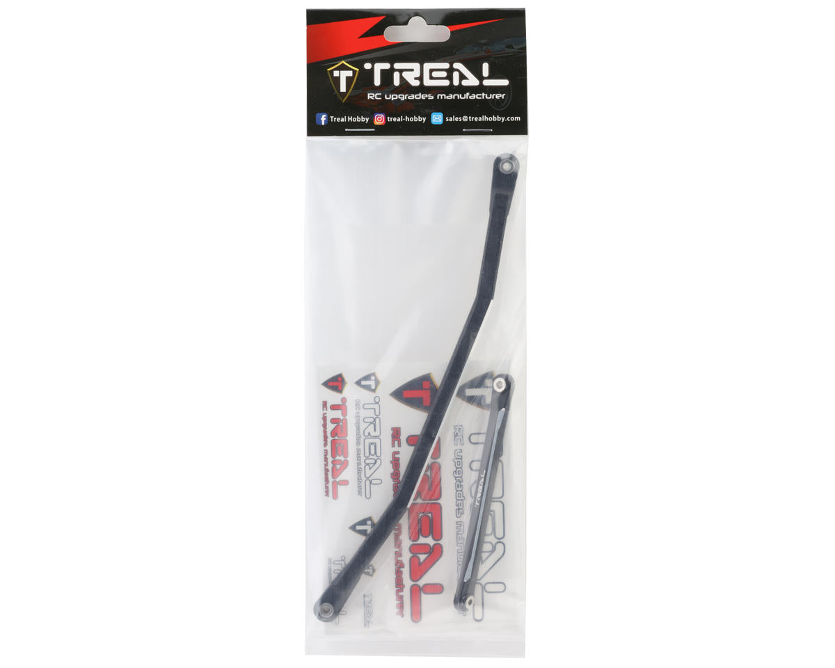Treal Hobby Axial RBX10 Ryft Aluminum Steering Links (Black)
