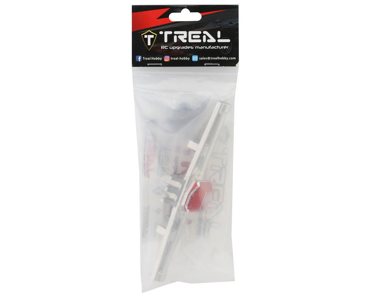 Treal Hobby Axial SCX10 III CNC Aluminum Rear Straight Axles (Silver)