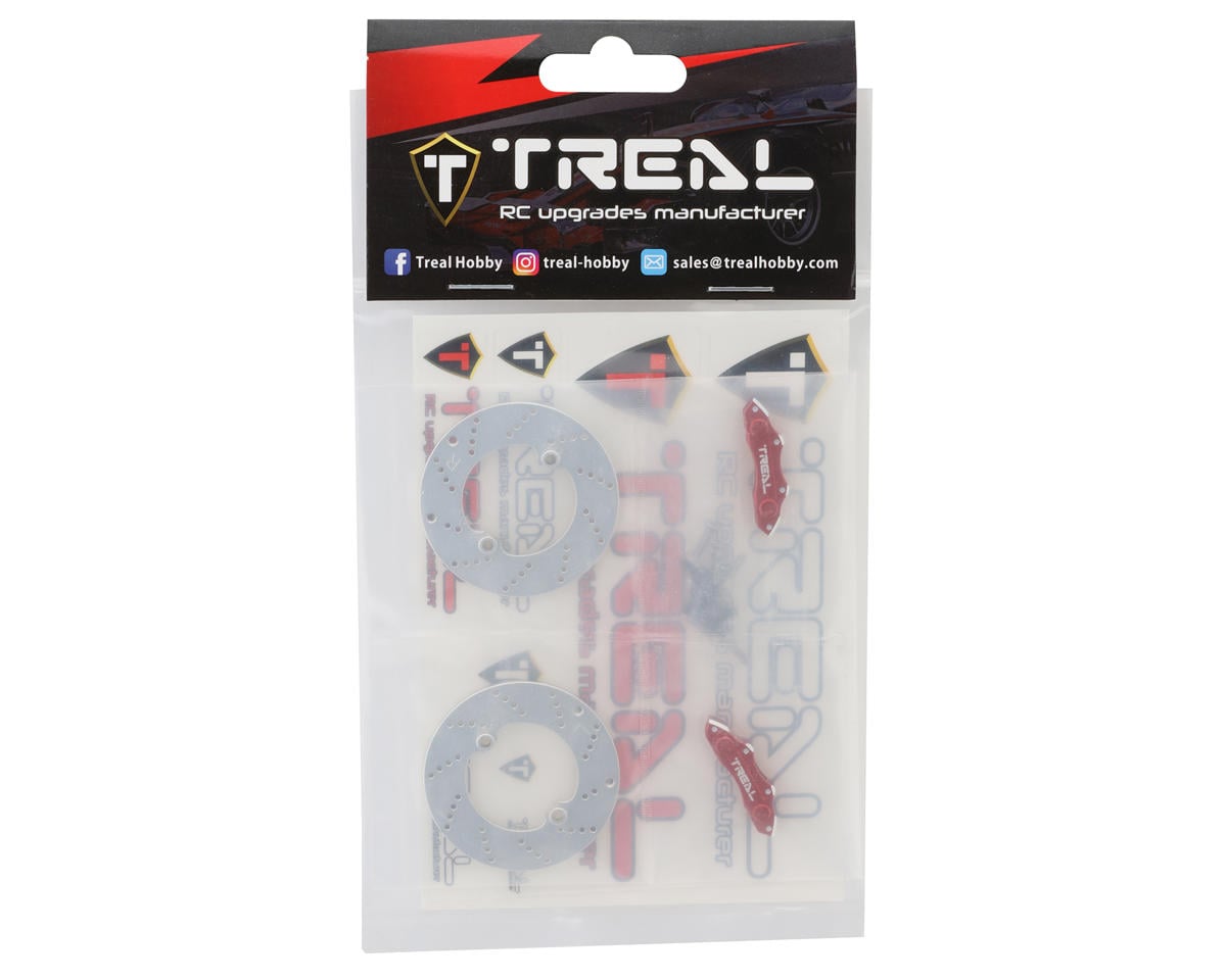 Treal Hobby Axial SCX10 III CNC Aluminum Brake Disc & Caliper Set (2)