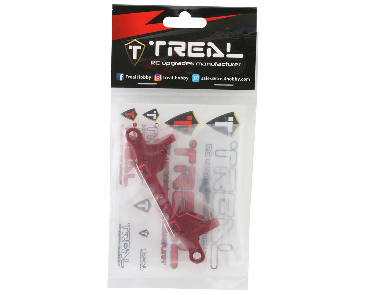 Treal Hobby Axial SCX10 III CNC Aluminum Rear Bumper Mount (Red)