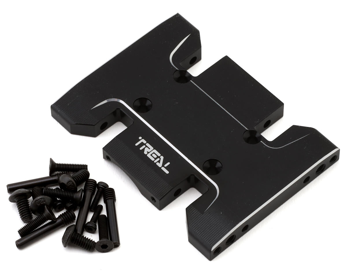 Treal Hobby Axial SCX10 Pro 7075 Aluminum Center Skid Plate (Black)