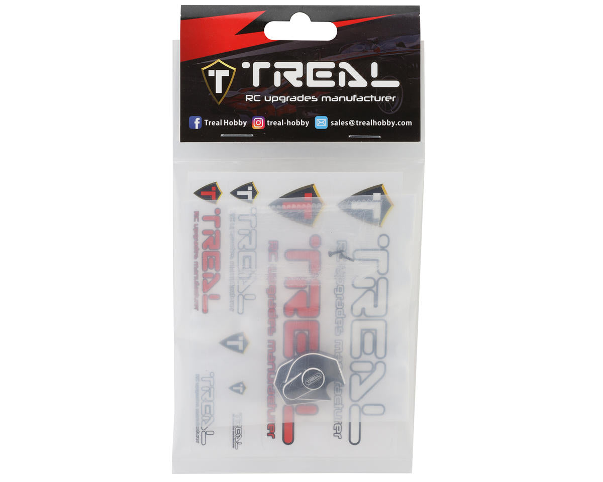 Treal Hobby Axial SCX24 Aluminum Gearbox Cover (Black)