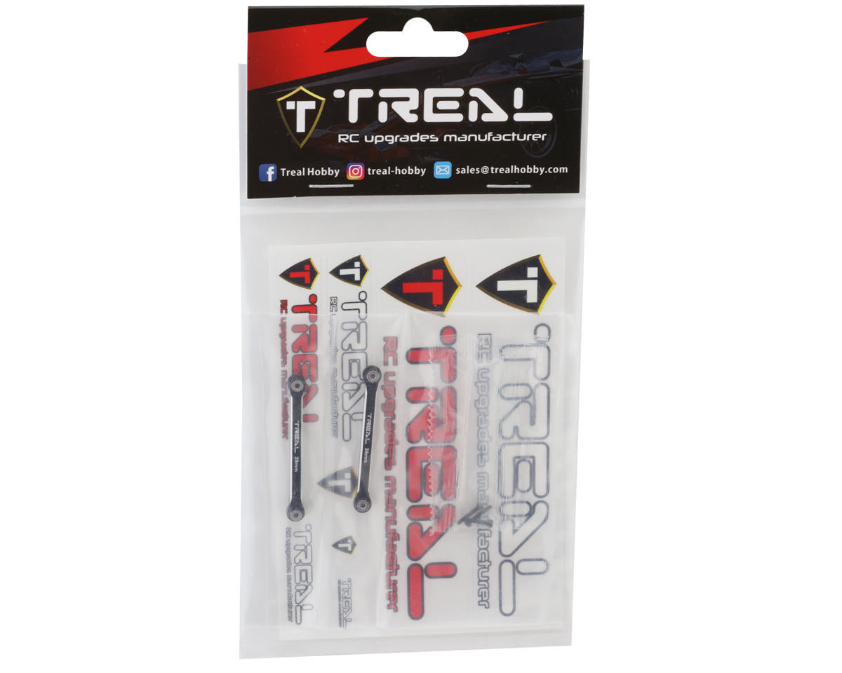 Treal Hobby Axial SCX24 Aluminum 4-Link Conversion (Black) (2) (39mm)