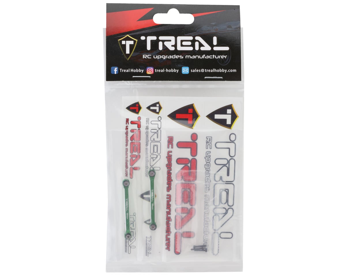 Treal Hobby Axial SCX24 Aluminum 4-Link Conversion (Green) (2) (39mm)