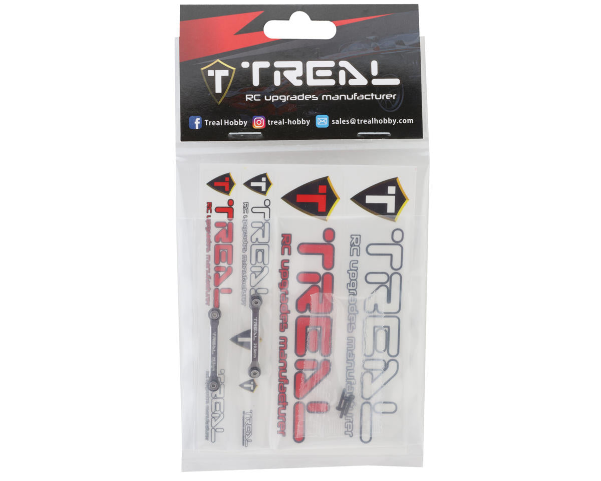 Treal Hobby Axial SCX24 Aluminum 4-Link Conversion (Grey) (2) (29.5mm)