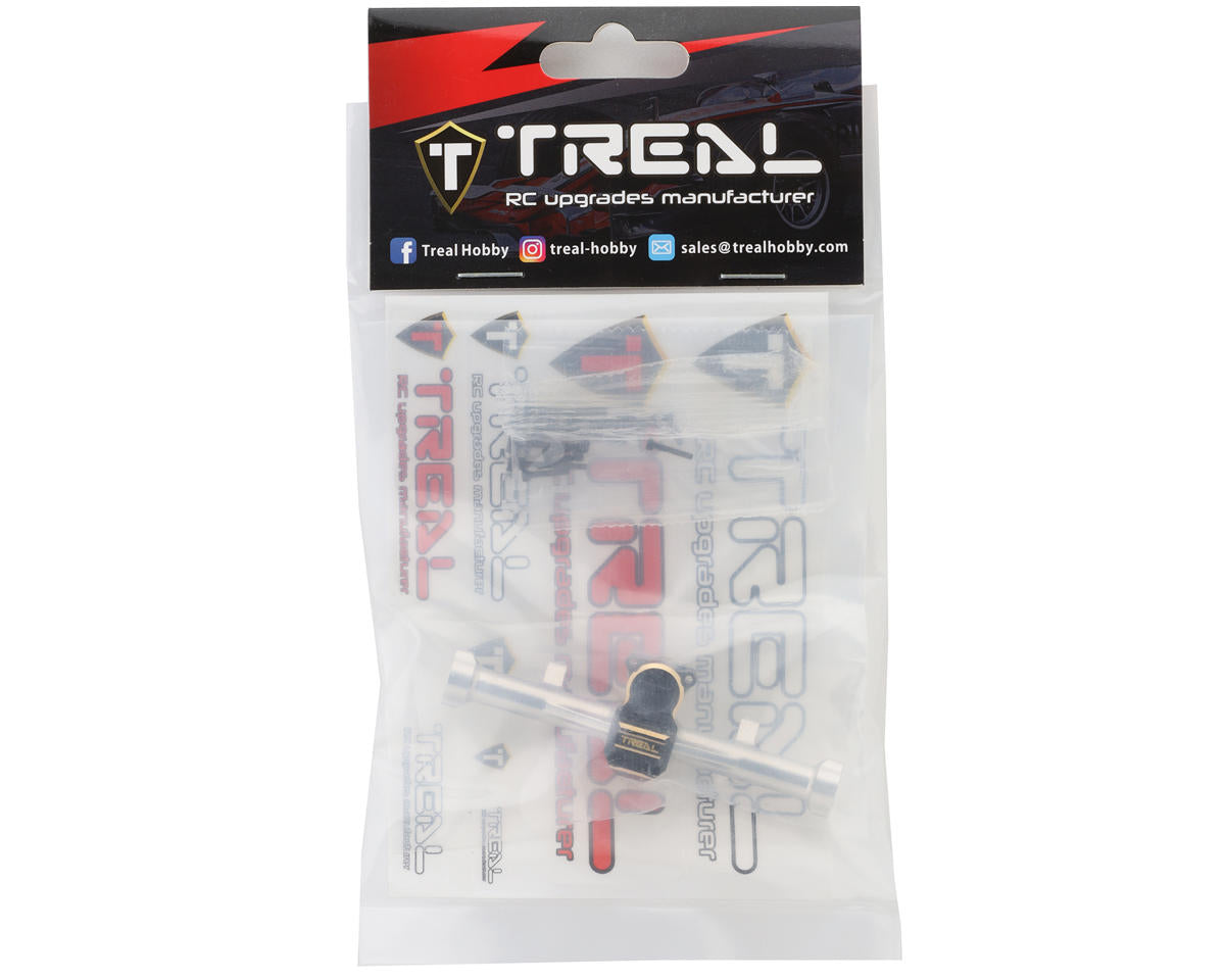 Treal Hobby Axial SCX24 Aluminum Rear Axle w/Brass Differential Cover
