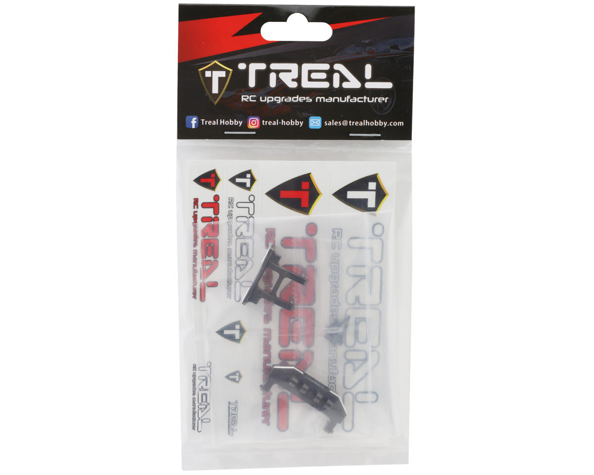 Treal Hobby Axial SCX24 Aluminum Rear Bumper Mount (Grey) (Deadbolt)