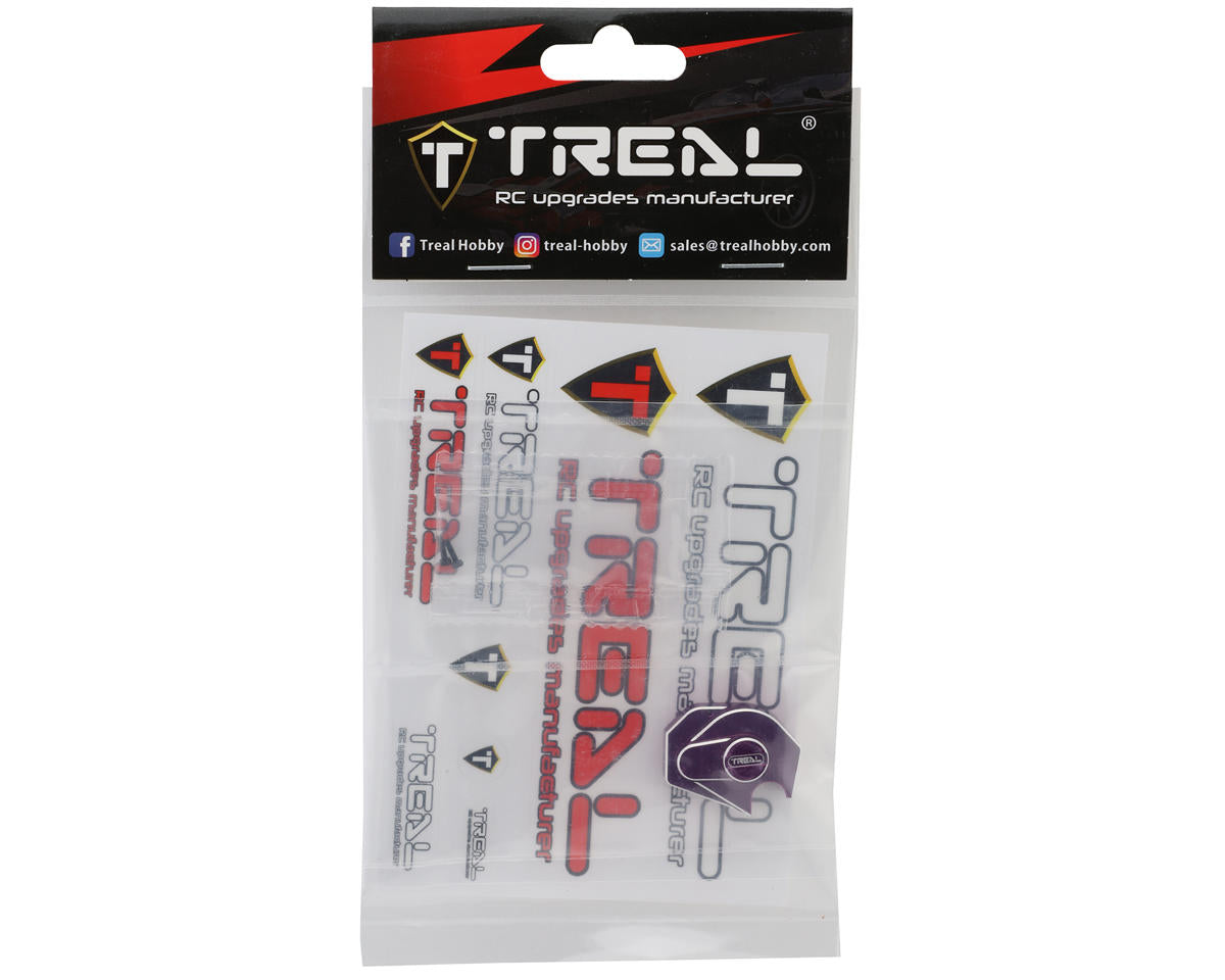 Treal Hobby Axial SCX24 Aluminum Gearbox Cover (Purple)