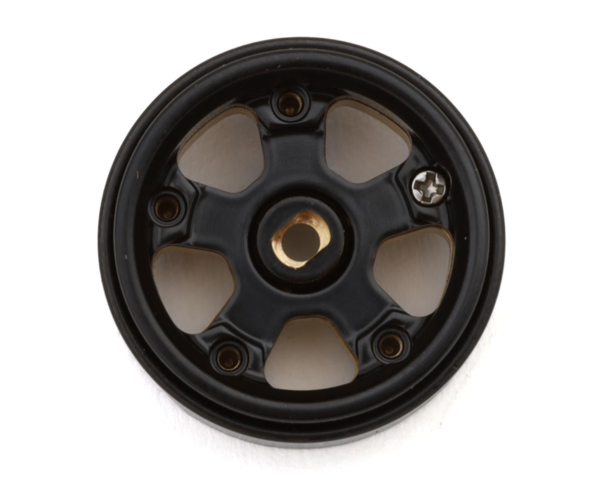 Treal Hobby Axial SCX30 0.7'' 5-Spokes Brass Micro Rock Crawler Beadlock Wheels
