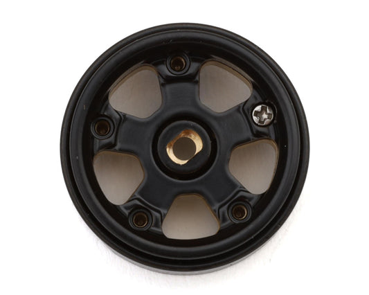 Treal Hobby Axial SCX30 0.7'' 5-Spokes Brass Micro Rock Crawler Beadlock Wheels