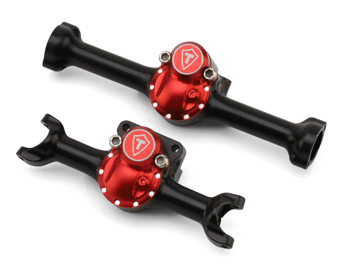Treal Hobby Axial SCX30 Vintage Style 7075 Aluminum Axles Set (Black)